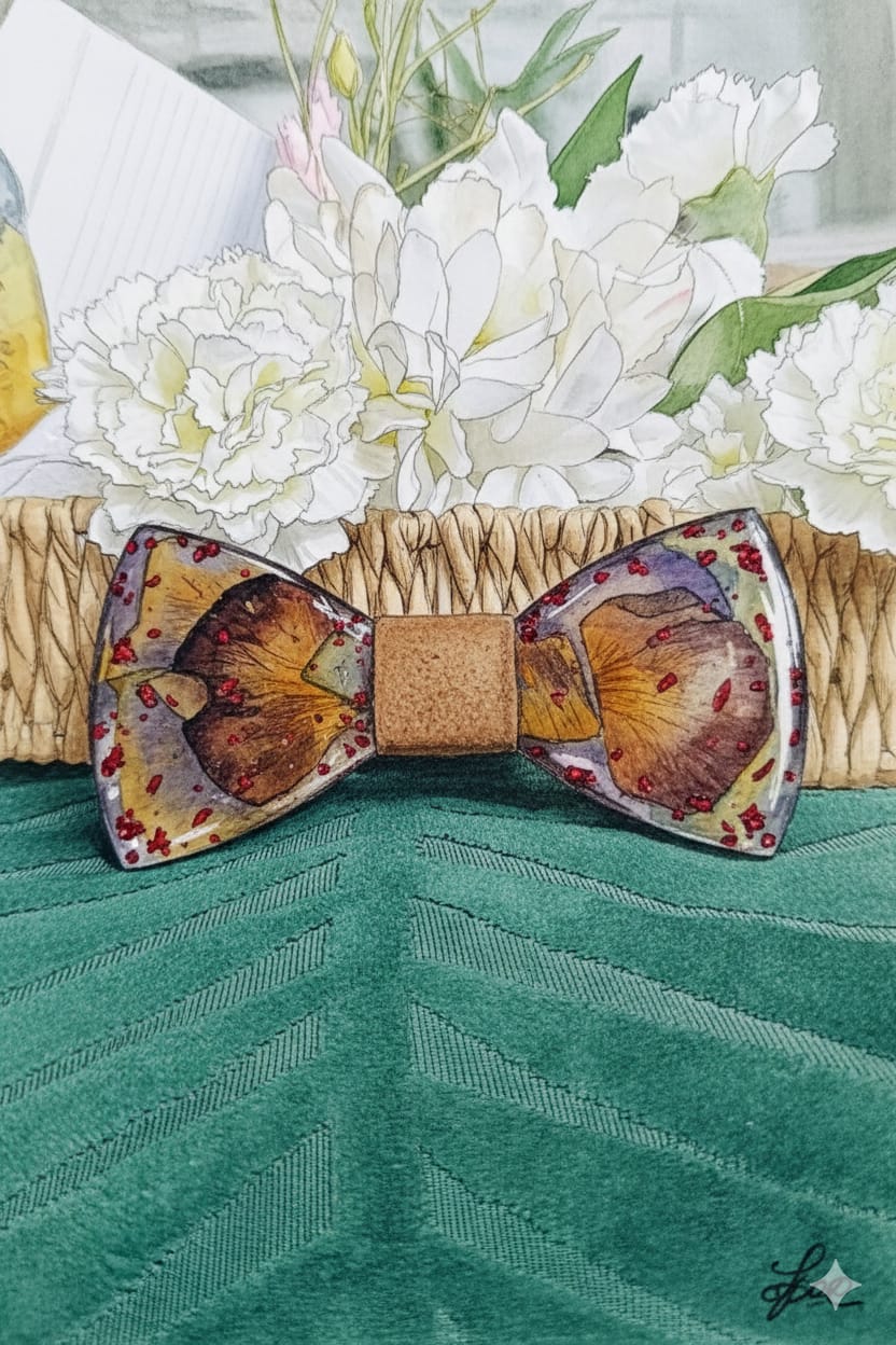 Illustration aquarelle d'un nœud papillon KEL Design
